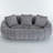 Boneless Ultra-soft Faux Fur Sofa, Large Living Room Two-seater Sofa-1881755165