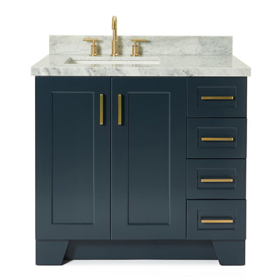 ARIEL TAYLOR 37 IN LEFT OFFSET RECTANGLE SINK VANITY