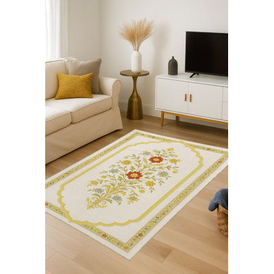 Tapis tissé crème Mosso