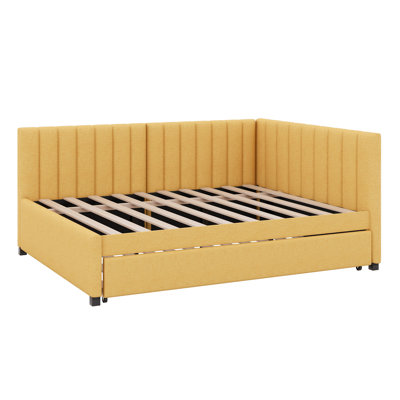 Upholstered Daybed With Trundle Sofa Bed Frame