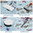  Area Rug 9x12, No Slip Washable, Modern Butterfly Pattern Area Rug, Low-Pile Design Rug, Under Bed Carpet, for Living Room Bedroom Dining Room and Home Office, Light Blue