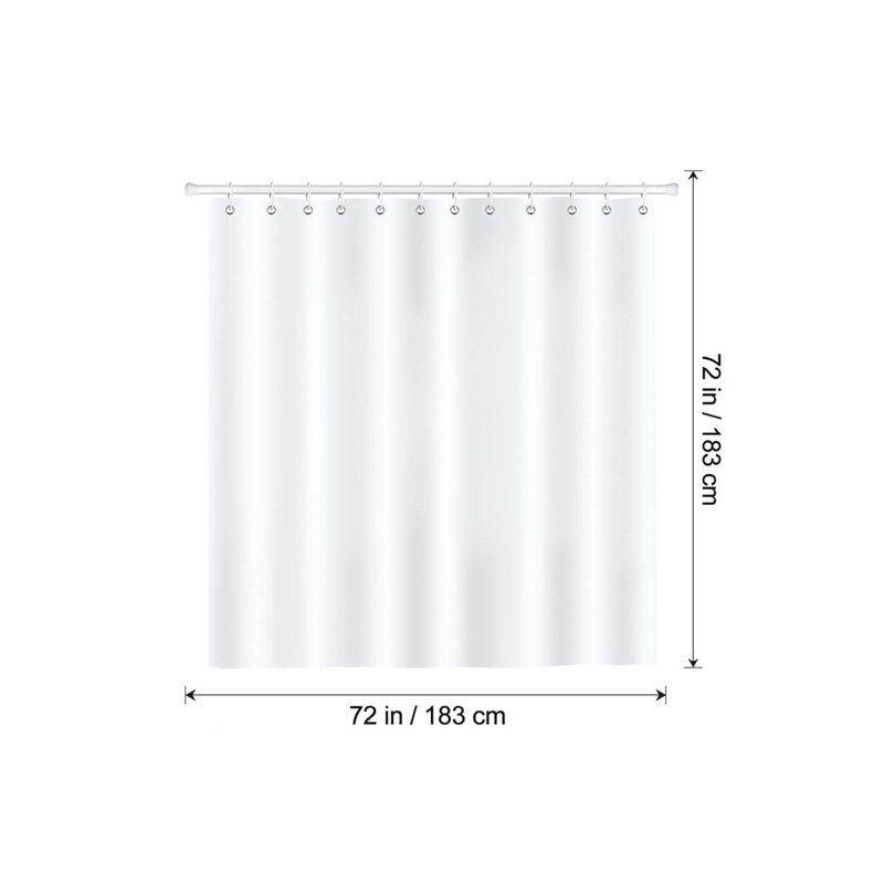 Watercolour Floral Polyester Shower Curtain, Pink