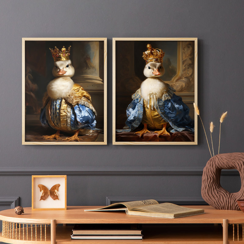 ANIMALS Series CCV - reproduction encadrée de qualité supérieure - prête à être accrochée - aucun clou requis - aucun clou requis
