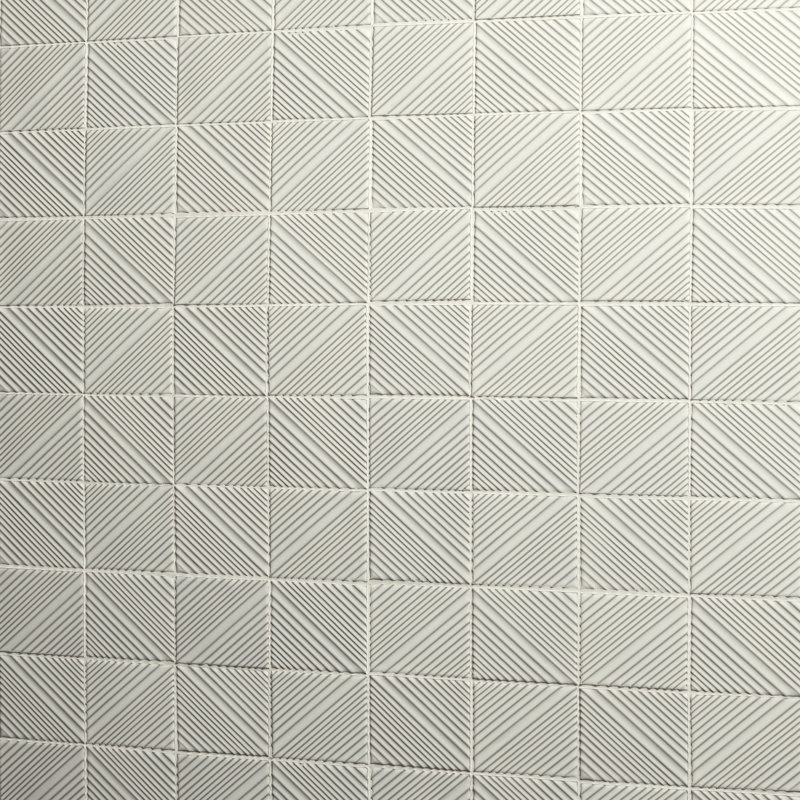 Carreau de mosaïque structurel 3 x 4 Daltile Revalia Remix (8 pièces par carton) (10,40 pieds carrés par carton), Blanc