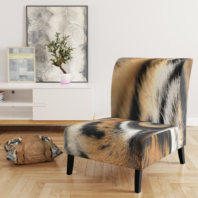 Fauteuil de chambre rembourré Bengal Tiger Eyes - Modern