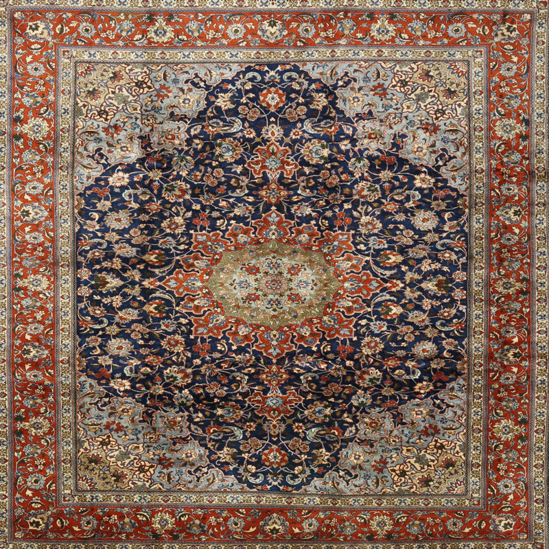 Abarne Oriental Indoor Rug, Round 7'