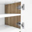 Meuble télé Alura 74,7 po avec portes, tiroirs, grain de bois et accents dorés Alura