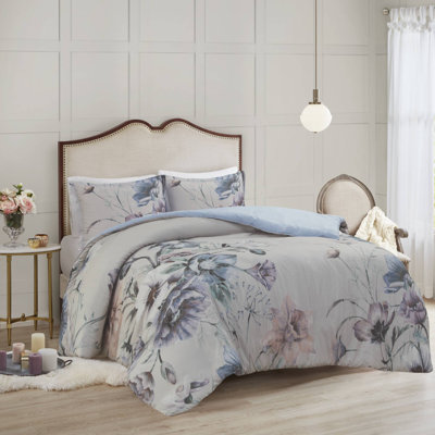 Cassandra 3 Piece Cotton Duvet Cover Set