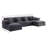 155.7" W 6-Piece Modular Chenille Sectional-339922948