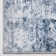 Abstract Machine Washable Blue No-Skid Area Rug