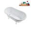 1460.5mm x 749.3mm Soaking Acrylic Bathtub-205429042-205429001