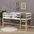 Twin Elevated Loft Bed Comes With Ladder-1788968138