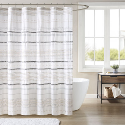 Rideau de douche en coton