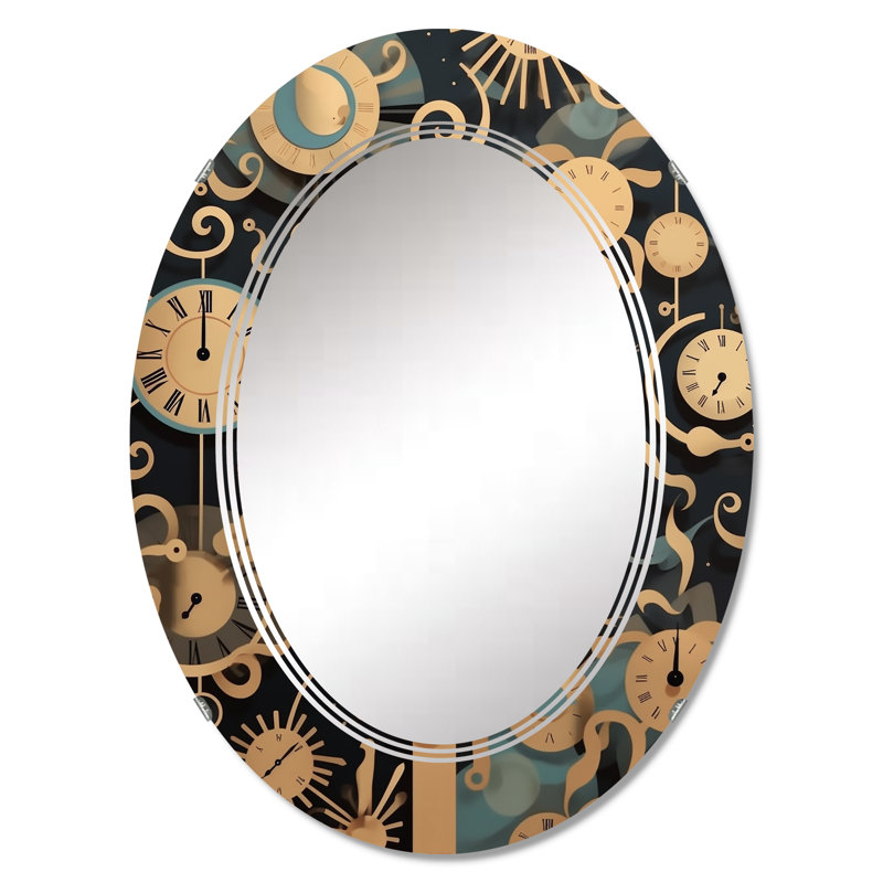 Mersea - Miroir mural moderne ovale, 30 po x 20 po