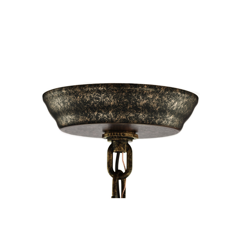Lustre empire unique à 6 lumières Drexel, Antique Bronze