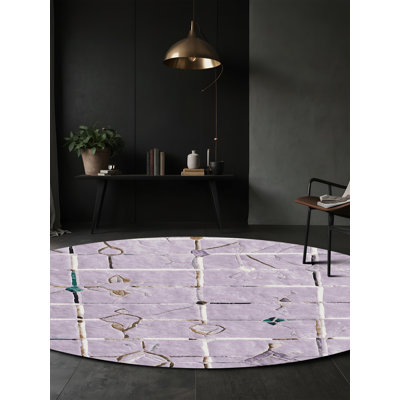 Tapis rose lavable à la machine