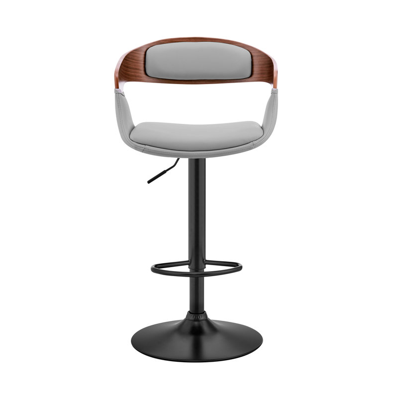 Chaise de bar 24 po, Gris / brun, Noir