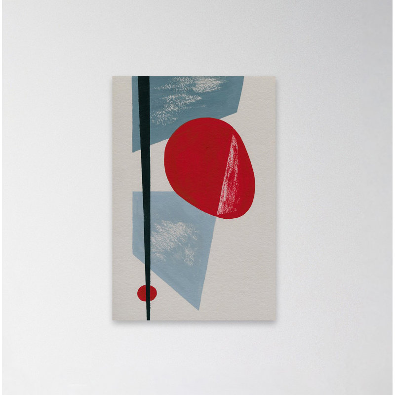 Red Spot - Wrapped Canvas Painting, 114cm H x 76cm W