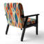 Fauteuil d'appoint Mid-Century rembourré en velours Retro Abstract Drops-135416772-122510906