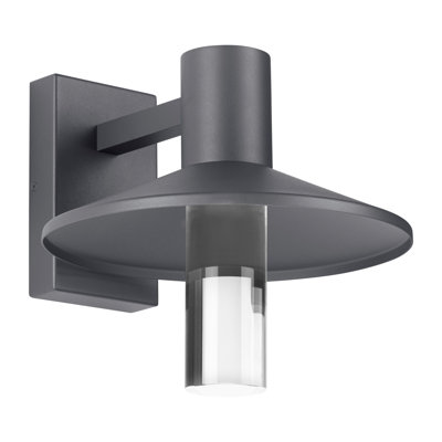 Ash LED Outdoor Armed Sconce