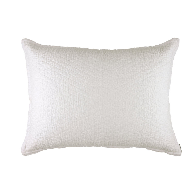 Dawn Luxe Lumbar Pillow Cover & Insert, White