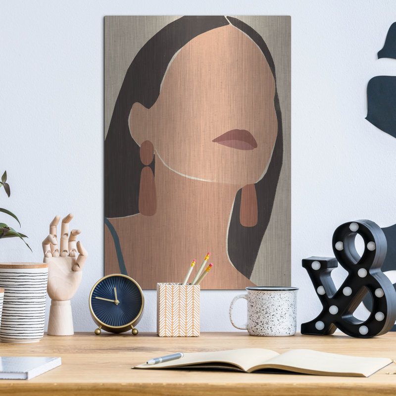 Art mural en métal «Sun Kissed 1» par Moira Hershey, H 16 po x l 12 po