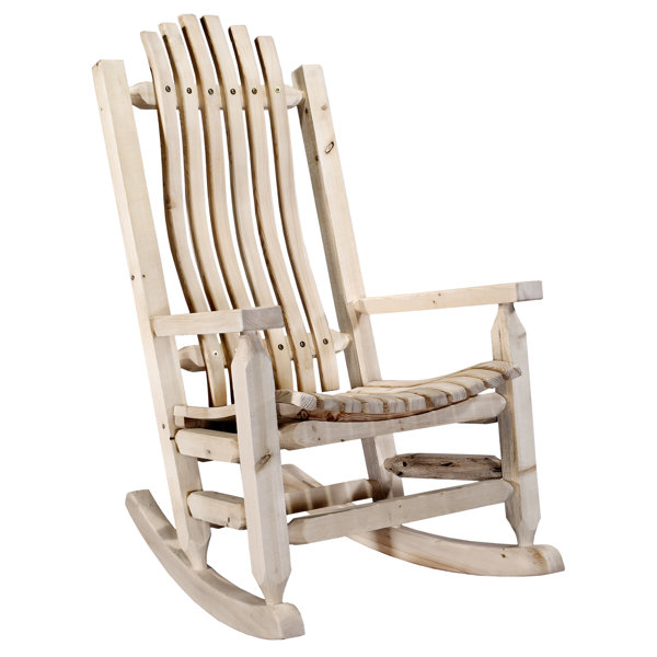 Loon Peak® Abella Wood Rocking Chair | Wayfair