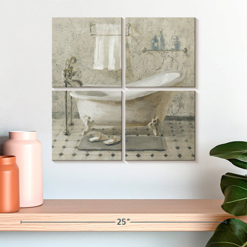 Lilie Victorian Bath II Neutral, 18" H x 18" W