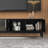 Luxury TV Stand For Tvs Up To 85" with 4-Door Storage Cabinet and Metal Handles, No Assembly Required
