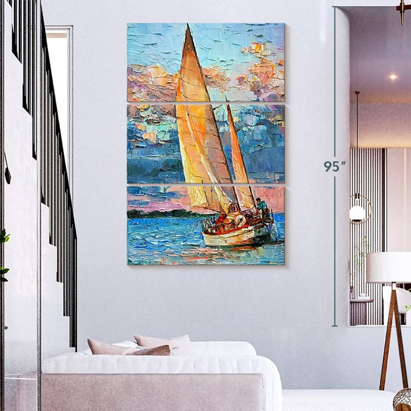 Mehar Sailboat Sunset Cruise, 74" H x 48" W
