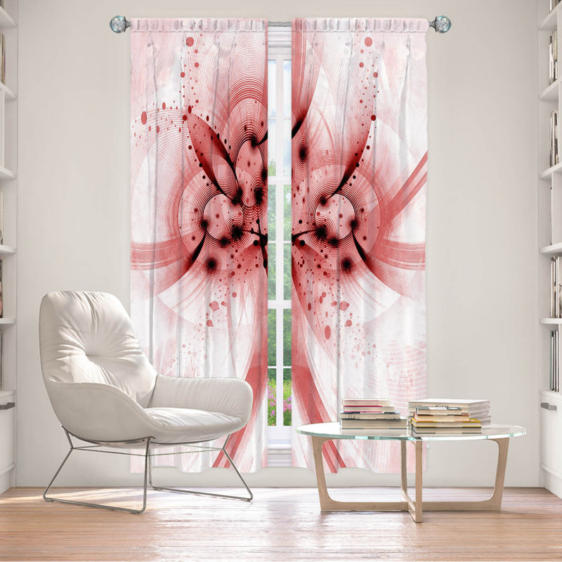 Rideau occultant et isolant avec passe-tringle Delaughter, Rouge, L 20 po x L 82 po