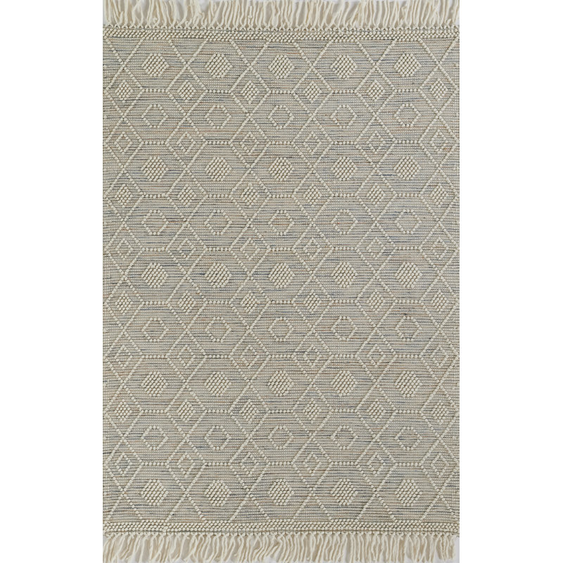 Boulder Geometric Area Rug in Beige, Rectangle 8' x 10'