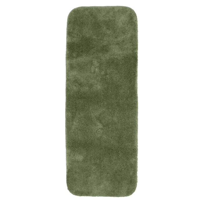 Billy-Dean Nylon Bath Rug with Non-Slip Backing, 22" W x 60" L, Sea Foam