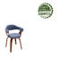 Fauteuil pivotant rembourré en tissu Alamgir-1185628319