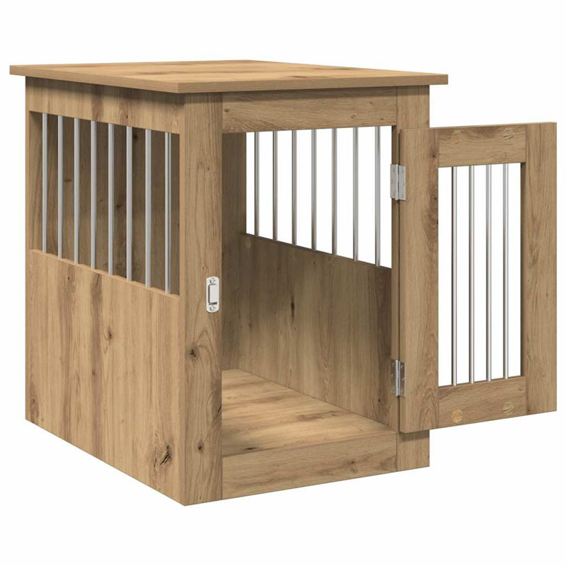 Pet Crate, 59cm H x 45cm W x 62cm D, Artisan Oak