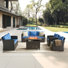 5-piece Patio Conversation Set With Fire Pit Table