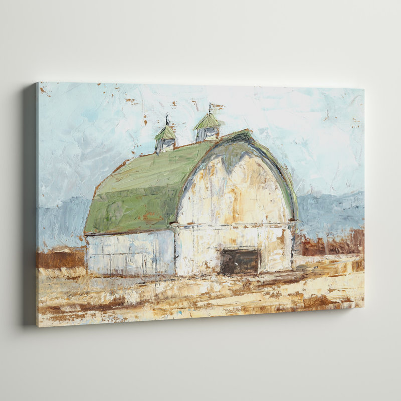 «Barn III», reproduction sur toile, H 8 po x l 12 po x P 0,75 po, Pas de tapis, Toile tendue