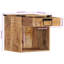 Saladin 40cm W Iron Bedside Table