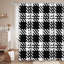 Rideau de douche noir et blanc avec 12 crochets Buffalo-342870522