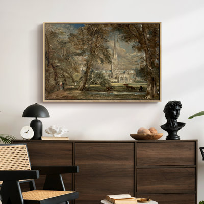 Cathédrale de Salisbury vue de l'évêché, v. 1822-1823 - John Constable - Toile tendue avec châssis encadrée