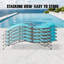 Ensemble de 2 chaises longues de piscine (2 chaises longues)-436004463