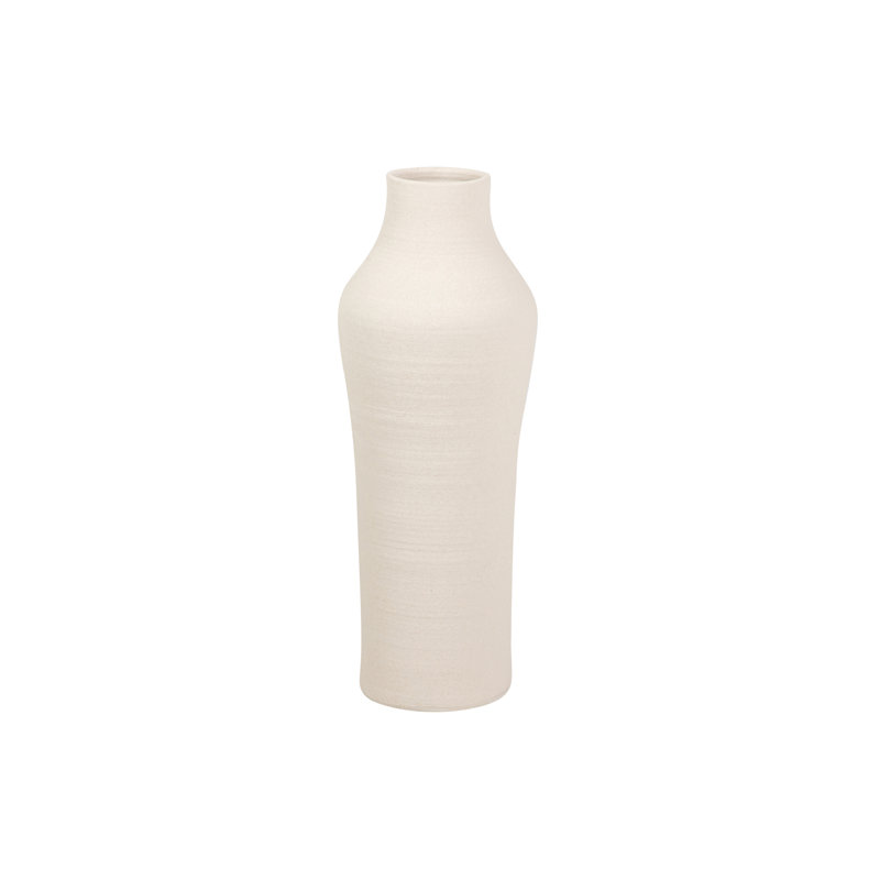 CERAMIC VASE 30X30 CM, Beige, Overall Height- 80cm