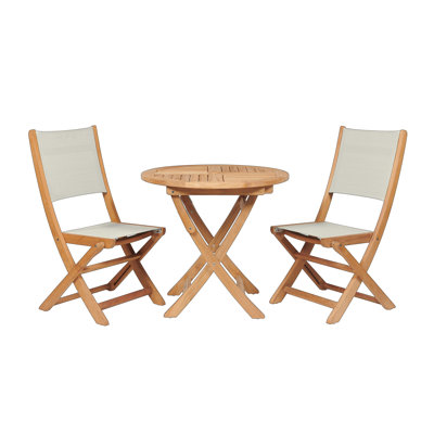 Stella Teak 3 Piece Bistro Set