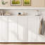 Lit escamotable simple avec tablettes, lit escamotable en métal au design pliable et peu encombrant, blanc