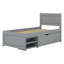 Lit plateforme avec tiroir, lit plateforme en bois avec deux tablettes-1307803089-1307803091