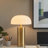 Nilo Table Lamp with Opaque Glass Shade