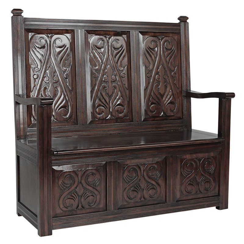 Solid Wood Storage Bench