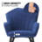 Khysen Upholstered Accent Chair, Modern Armchair Vanity Chair Reading Chair with Solid Metal Legs-309642520