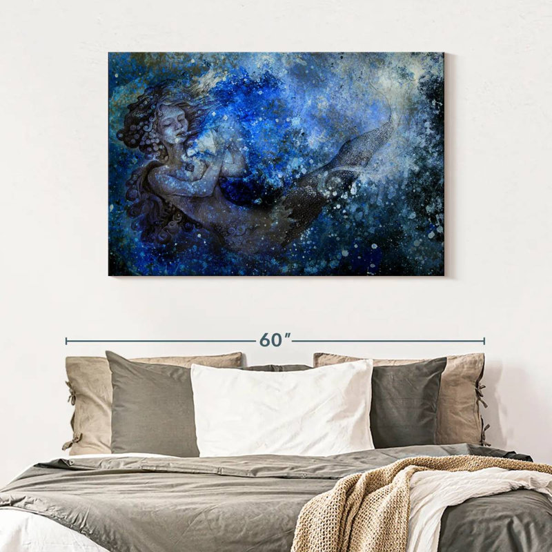 Kelan Abstract Mermaid, 32" H x 48" W