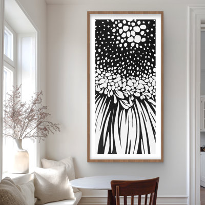 Gerbera imprimé floral avec passe-partout mat | Décoration intérieure